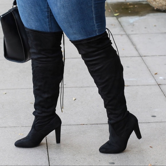 stretchy over the knee boots plus size